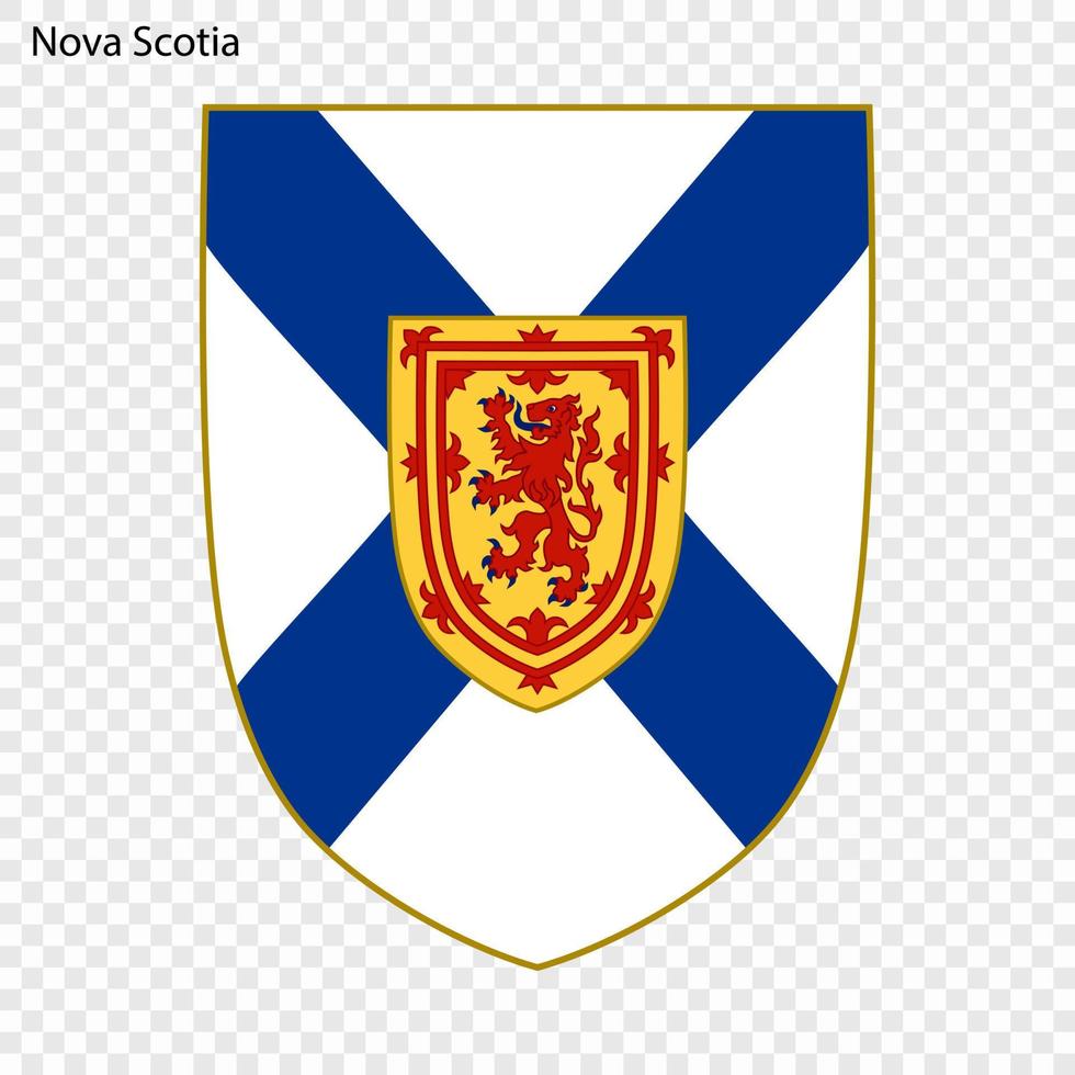 emblema de la isla del príncipe eduardo, provincia de canadá vector