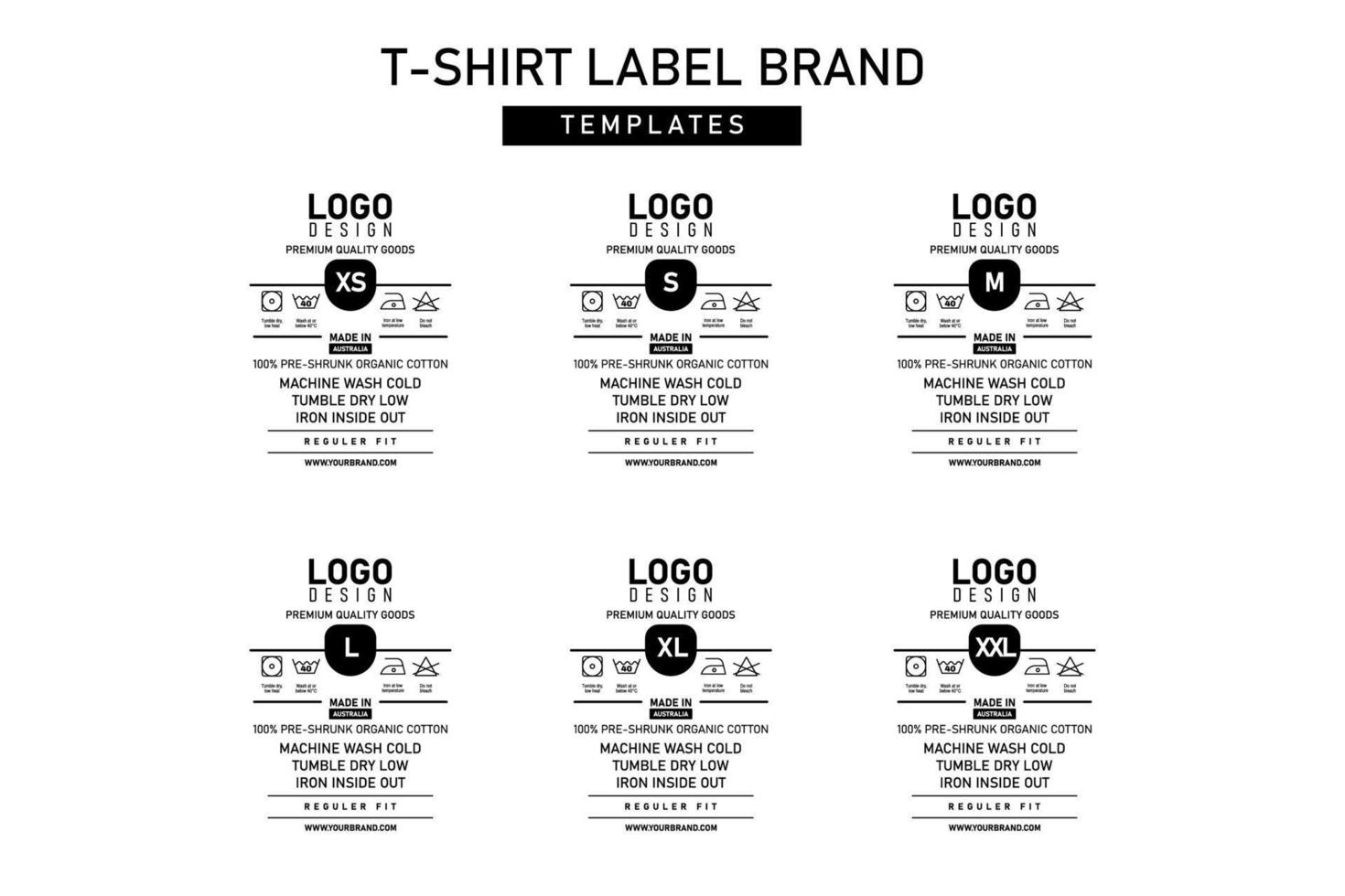 Clothing label tag template concept vector design branding 21853646 Vector Art at Vecteezy