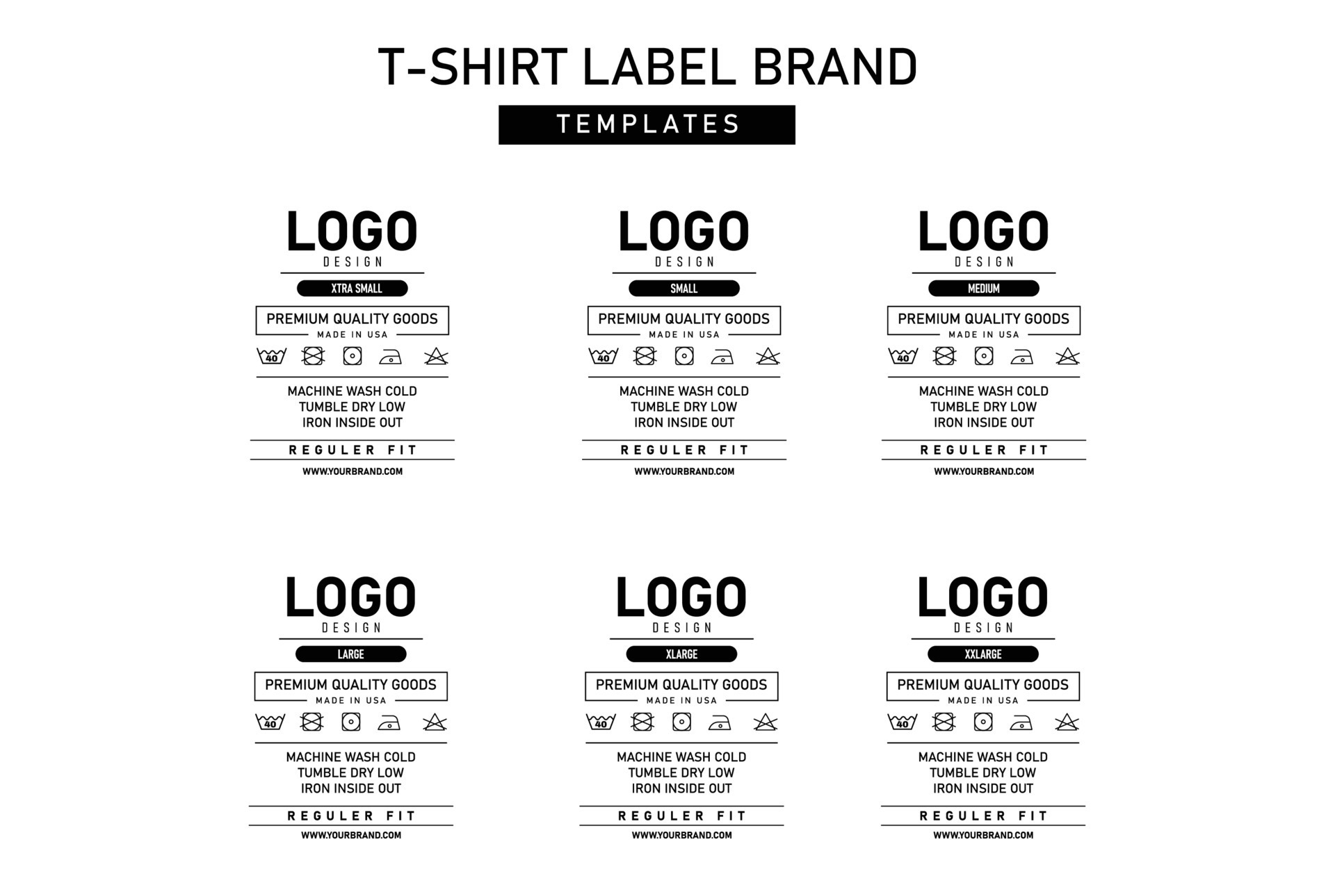 Clothing label tag vector templates design 21853660 Vector Art at Vecteezy