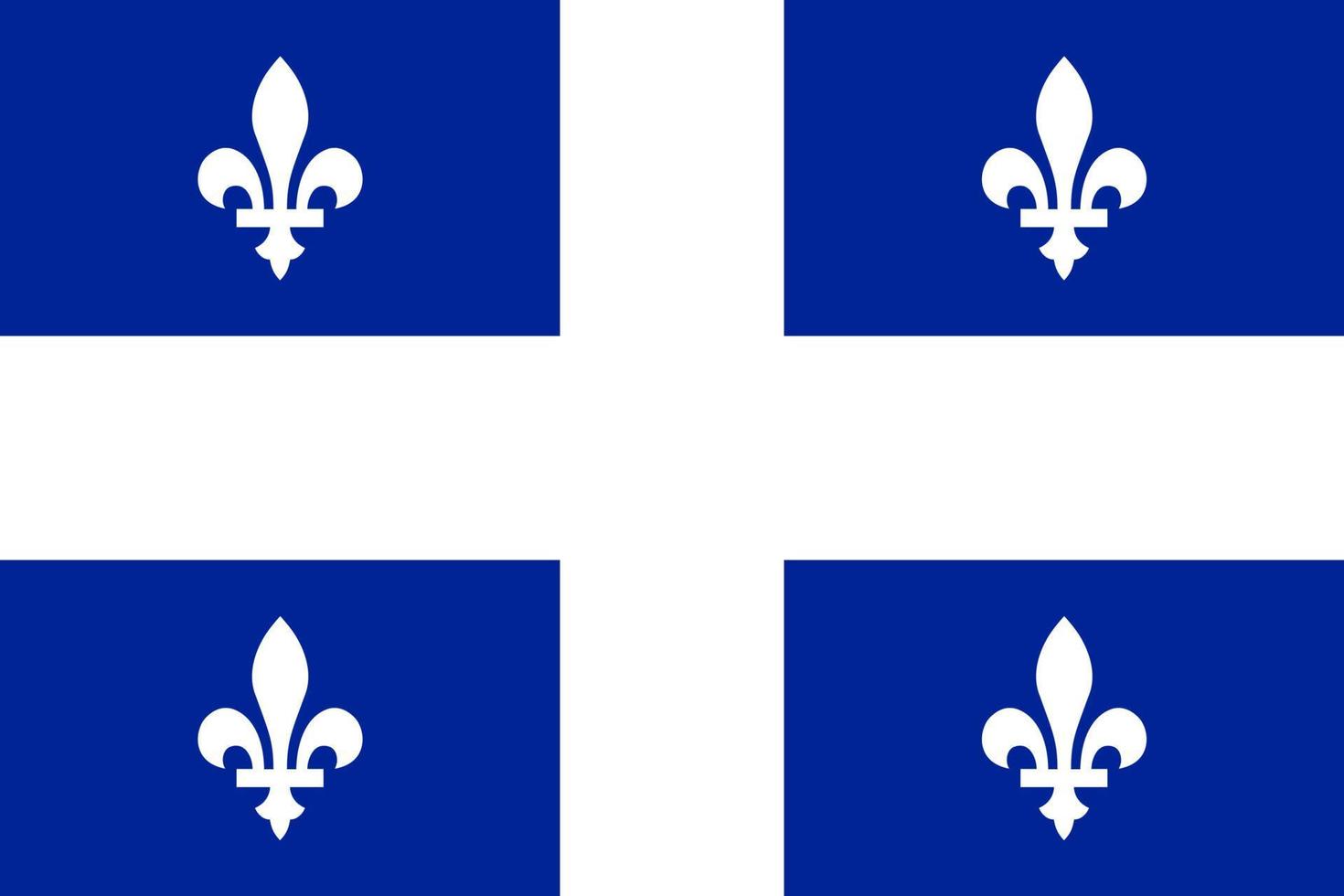 Simple flag province of Canada vector