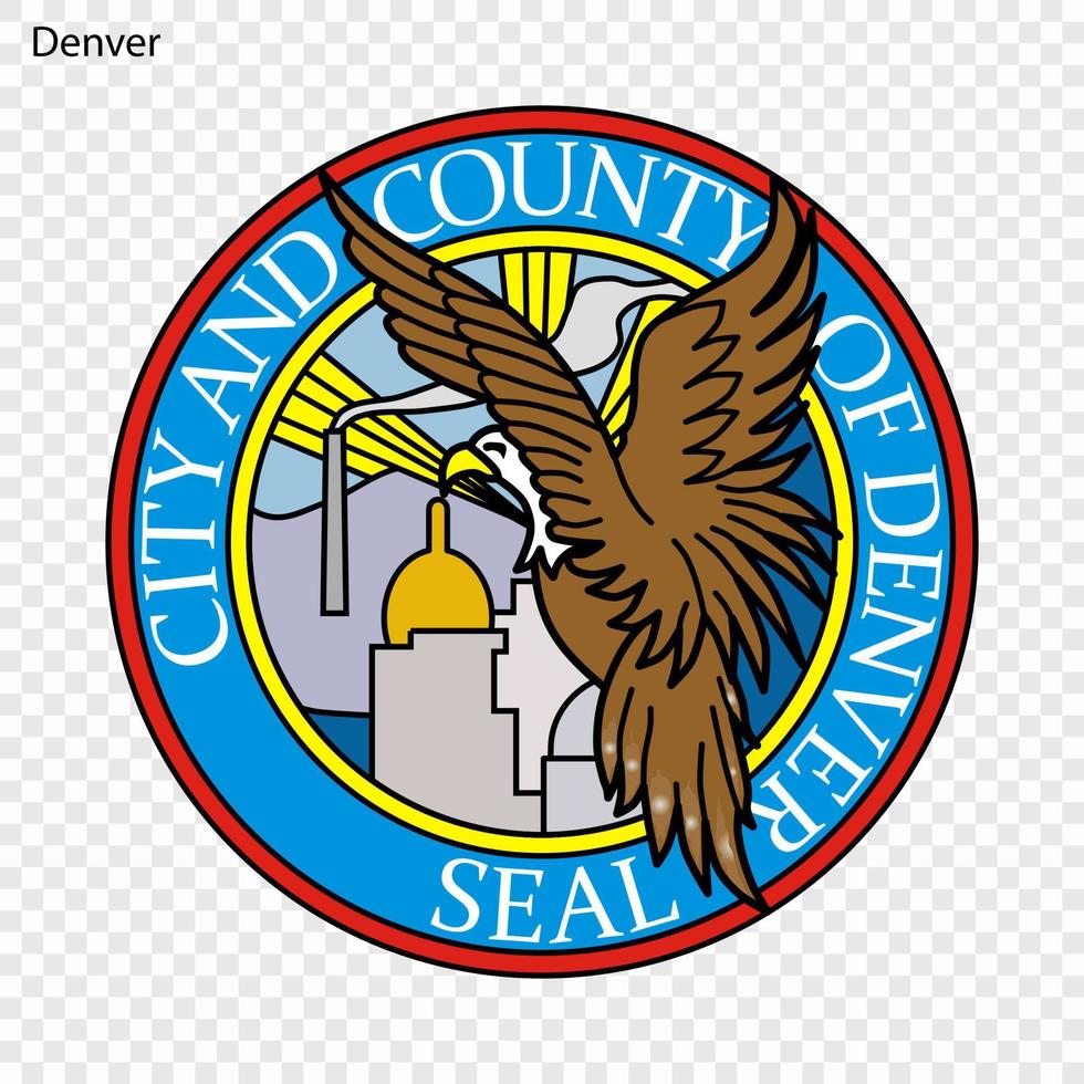 Emblem of Denver vector