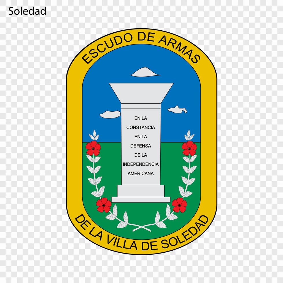 emblema ciudad de Colombia vector