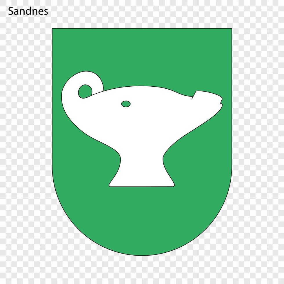 Emblem of City of Norway vector
