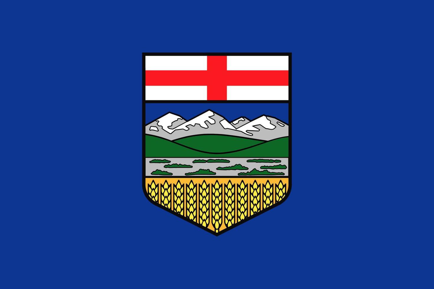 Simple flag province of Canada vector