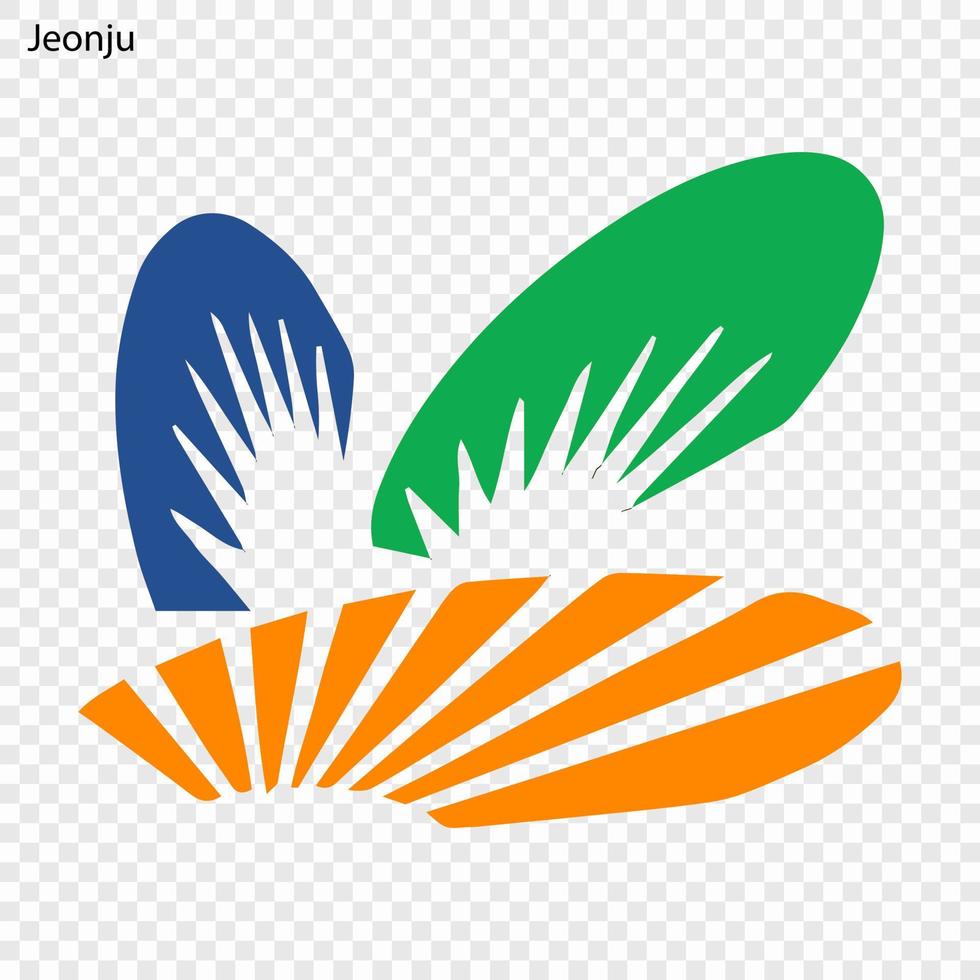 emblema de jeonju vector