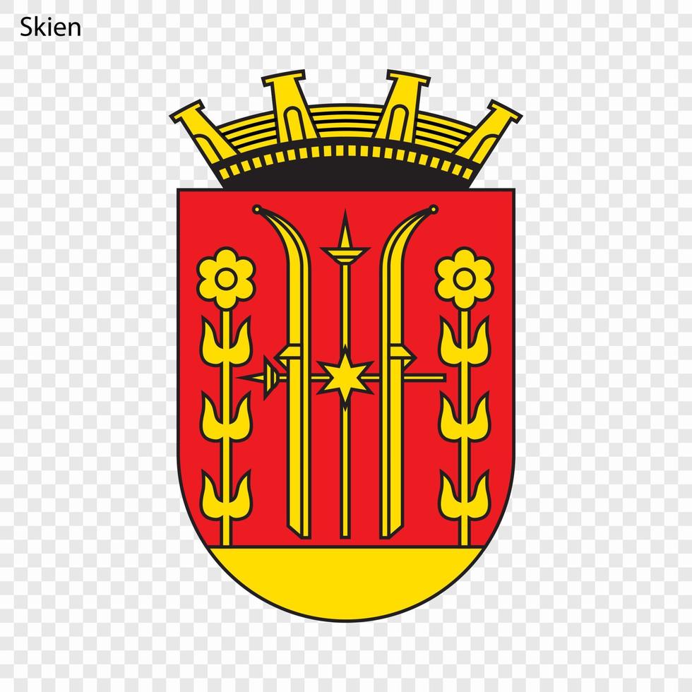 emblema de ciudad de Noruega vector