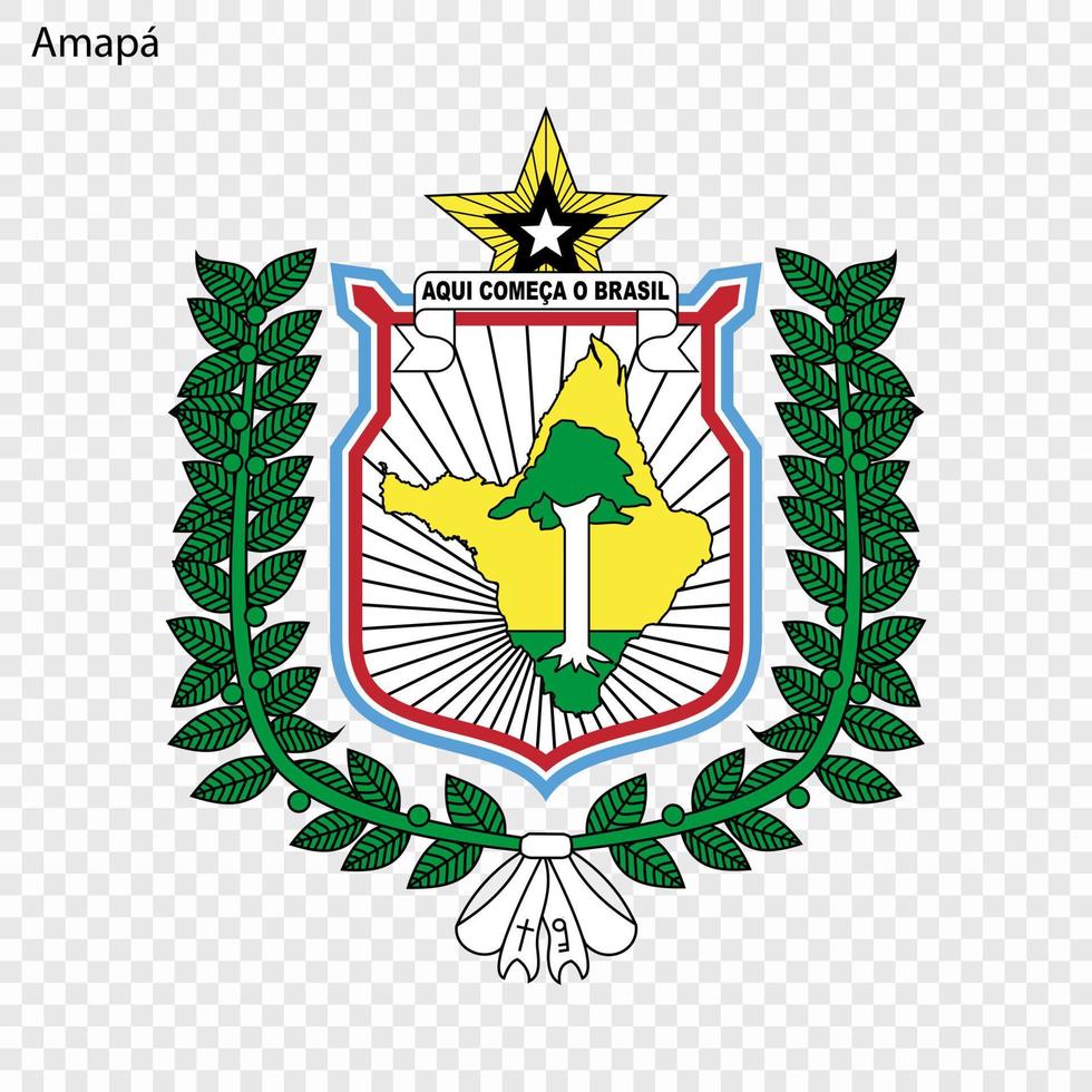 emblema estado de Brasil vector