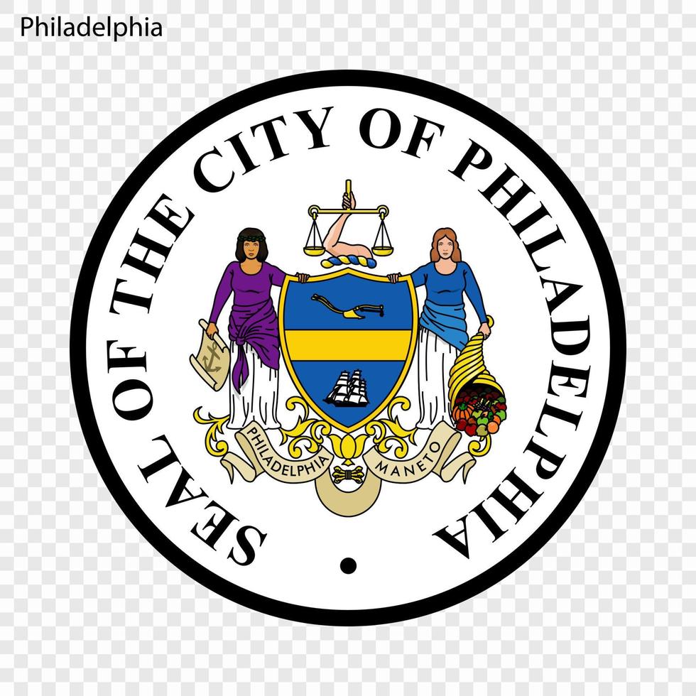 Emblem of Philadelphia vector