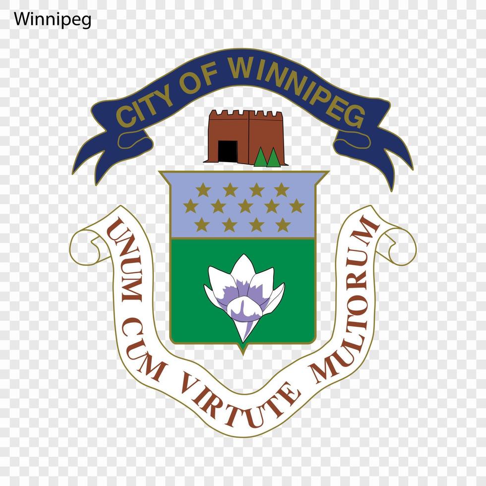 Emblem of Winnipeg vector