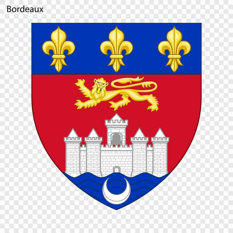 Emblem of Bordeaux vector