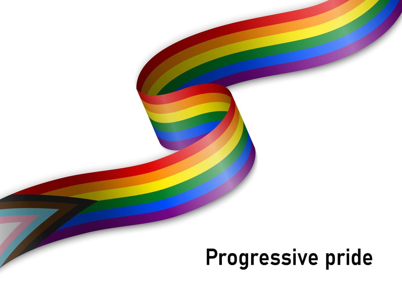 Flag of lgbr gay pride vector
