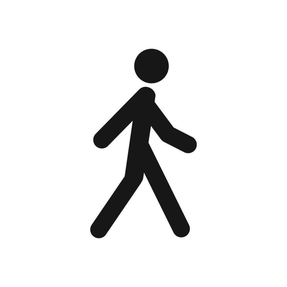 Walk icon isolated on white background vector