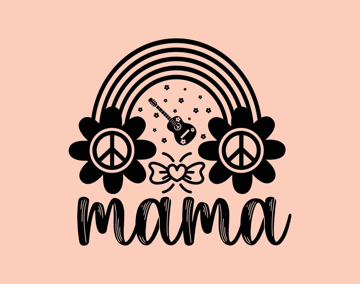 mamá camiseta y vestir diseño. mamá svg cortar archivo, de la madre día dibujado a mano letras frase, aislado tipografía, de moda ilustración para huellas dactilares en carteles y tarjetas vector