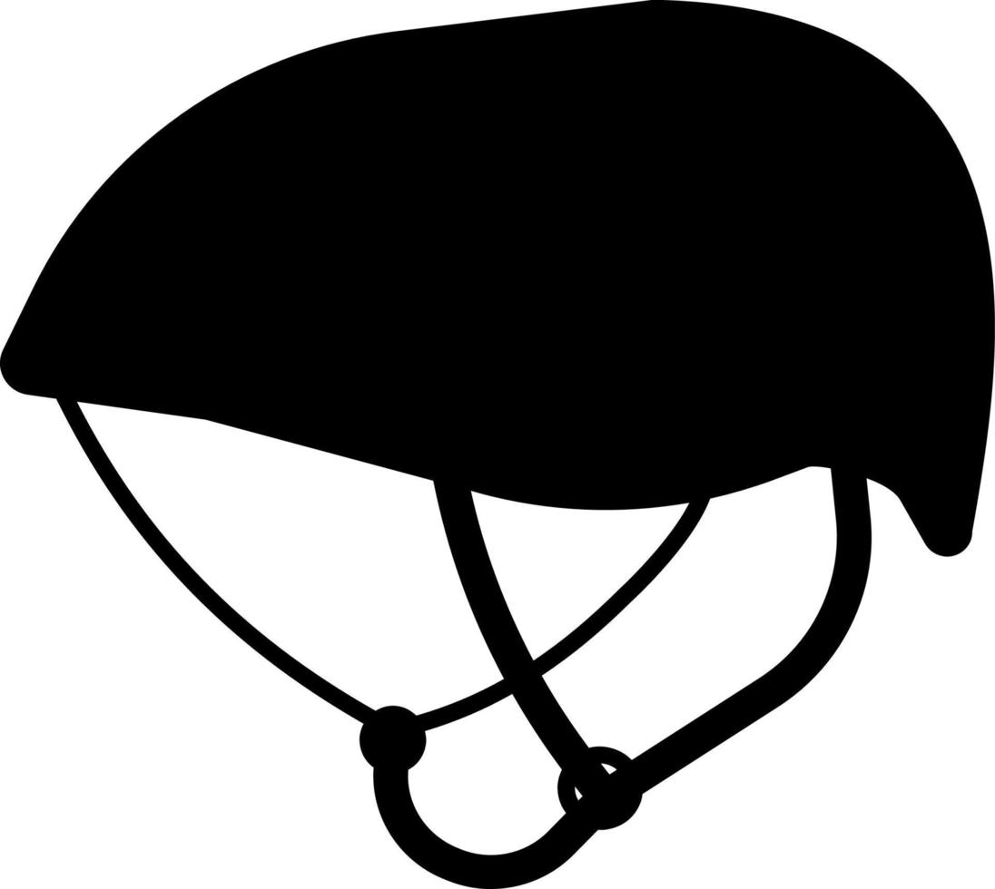 Cycling, helmet, icon. Summer vector icon Black Thin flat Symbol of Tourism for Web and App development Isolated on White Background. Vector on white background