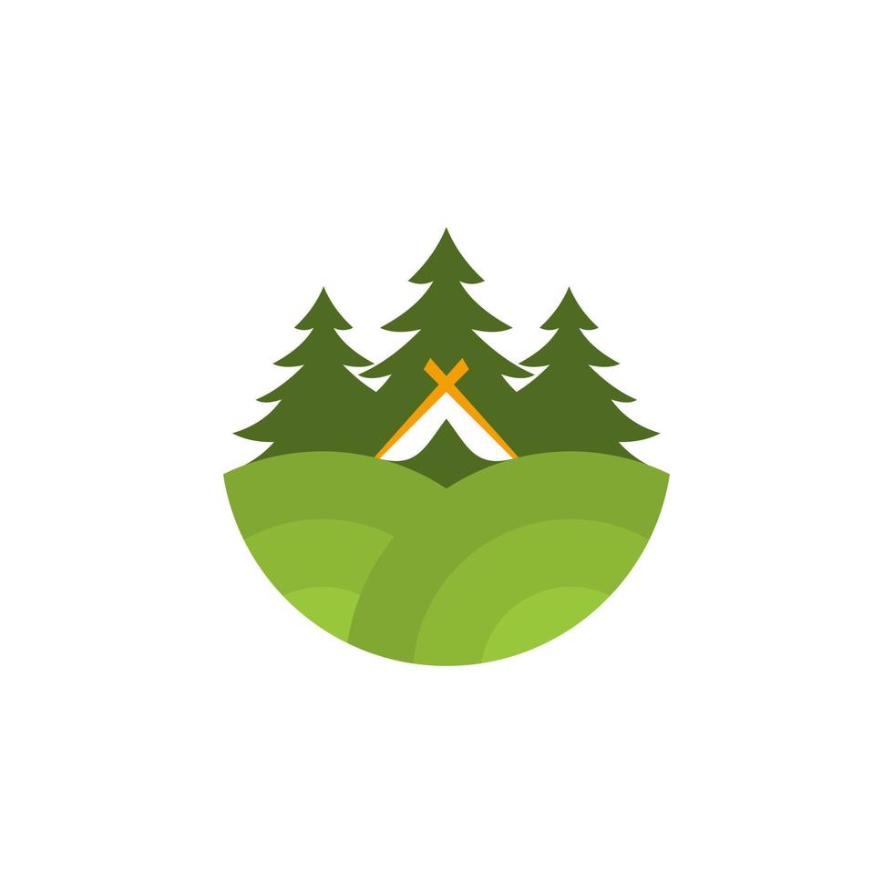 Camping Outdoor Logo Design Inspiration vector