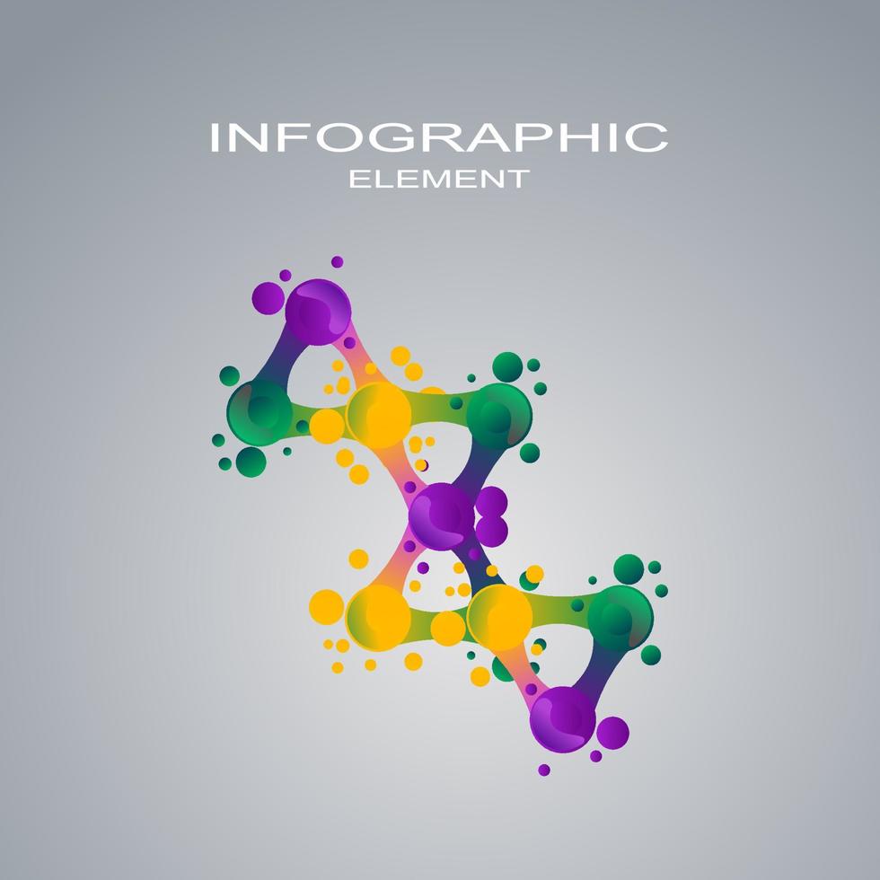 infografía templet con icono adecuado para negocio reporte vector