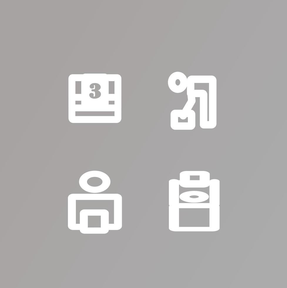 set icon or symbol vector