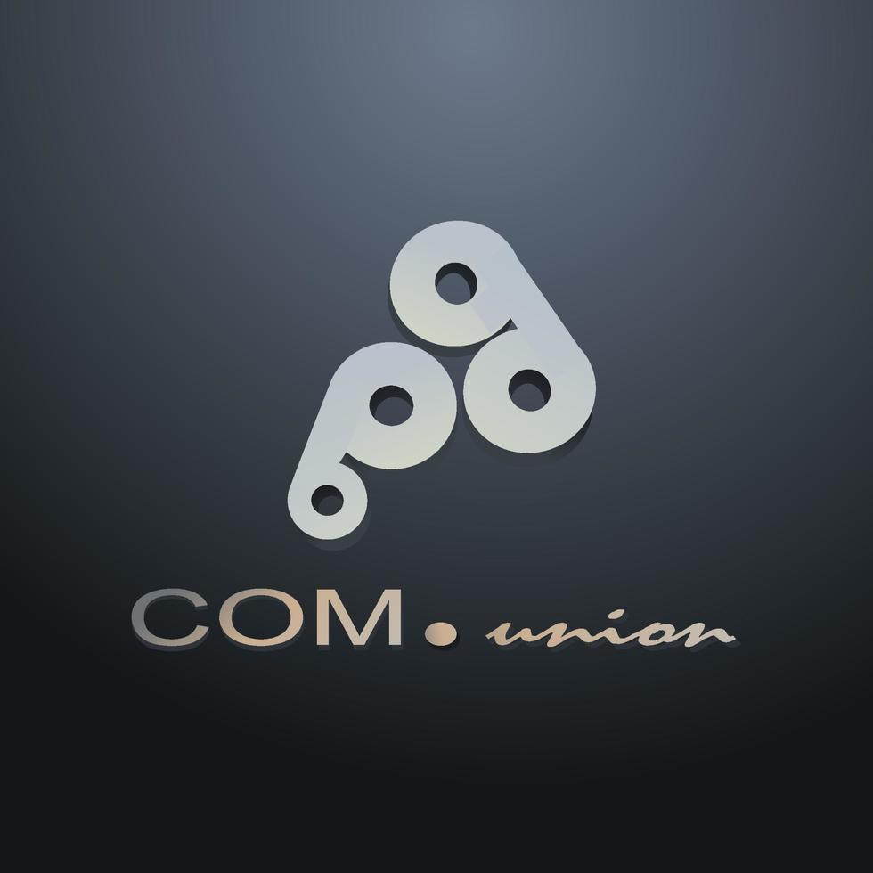 modrn logo abstrack simple suitable for company or business identity vector