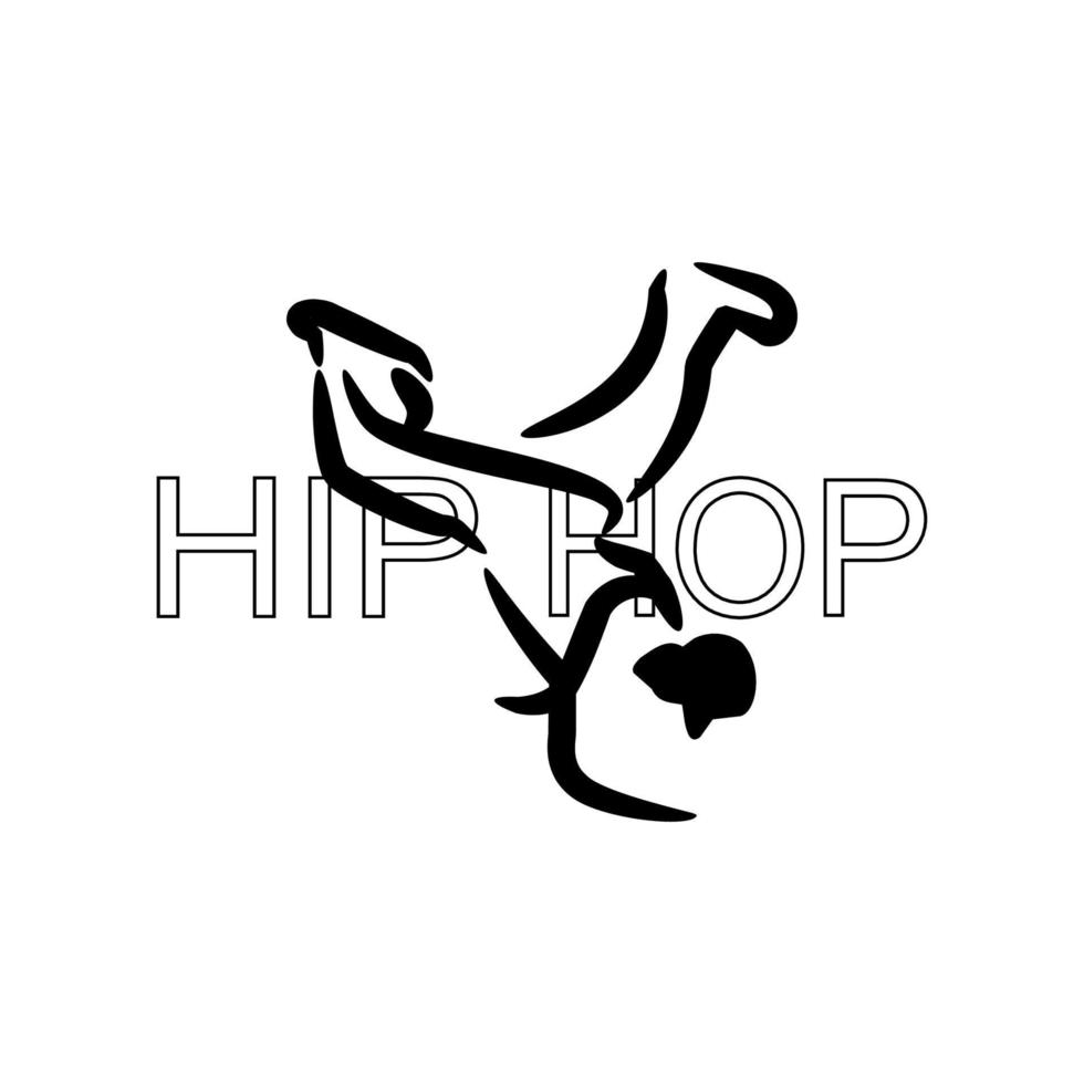 dance pose or sillhoutte,black and white vector