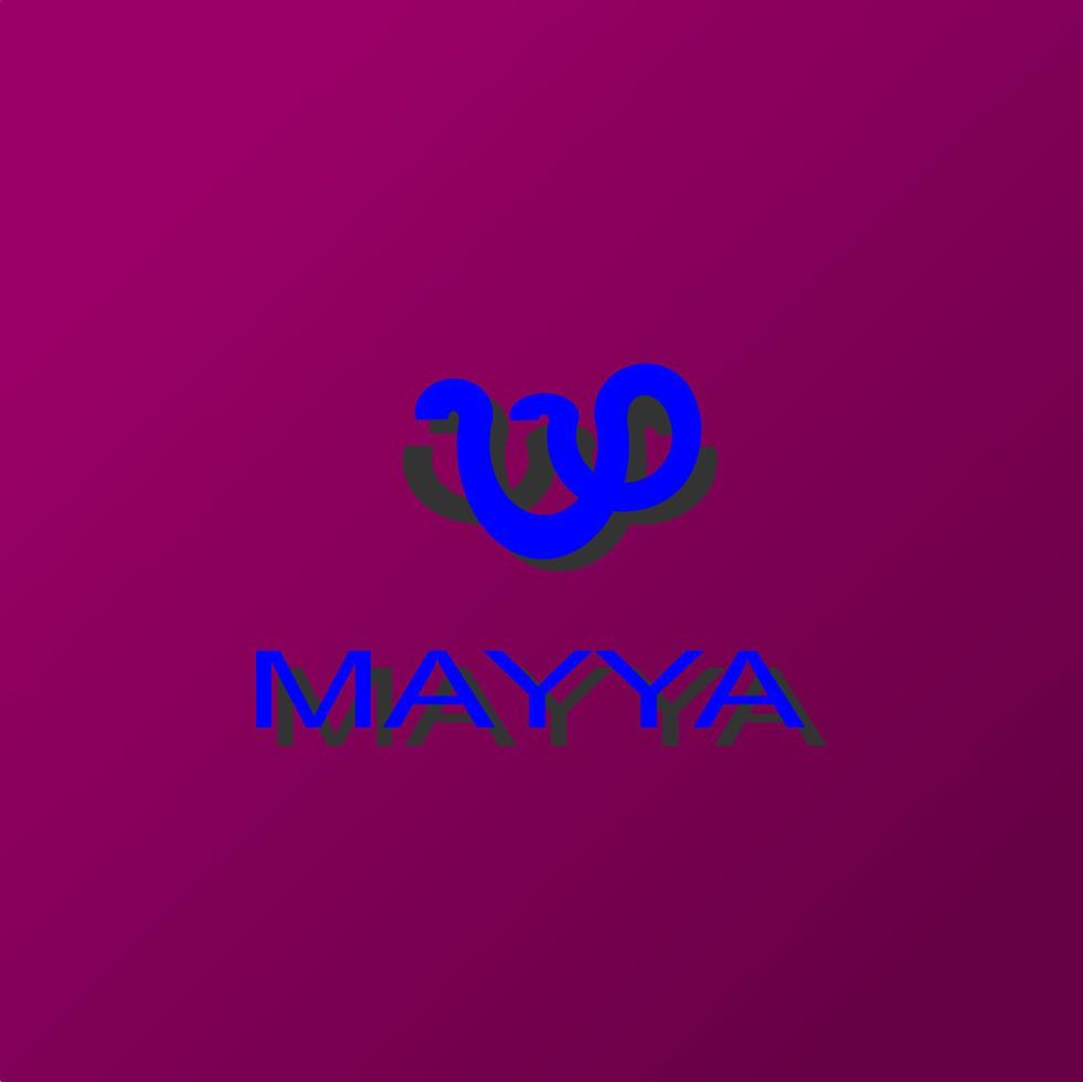 abstract elegant logo blue color vector