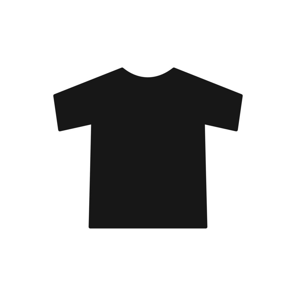 t camisa icono aislado en blanco antecedentes vector