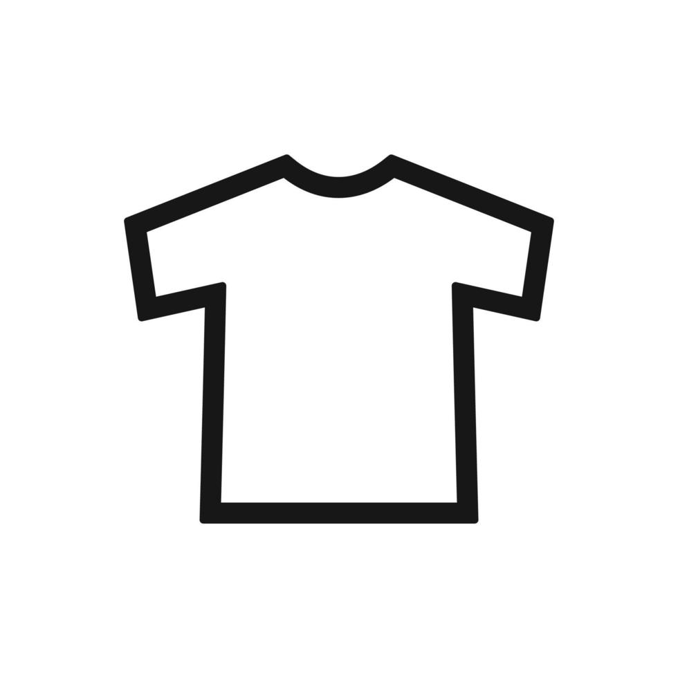 T shirt icon isolated on white background vector