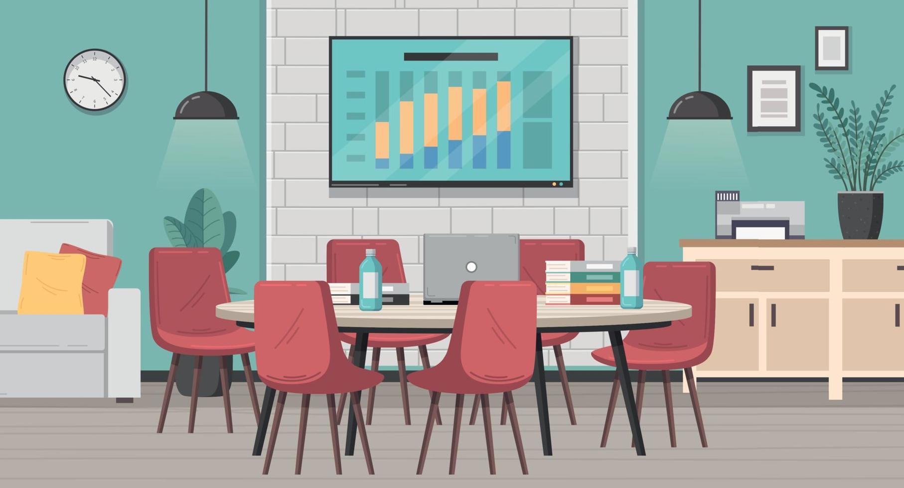 Meeting Room Cartoon vector