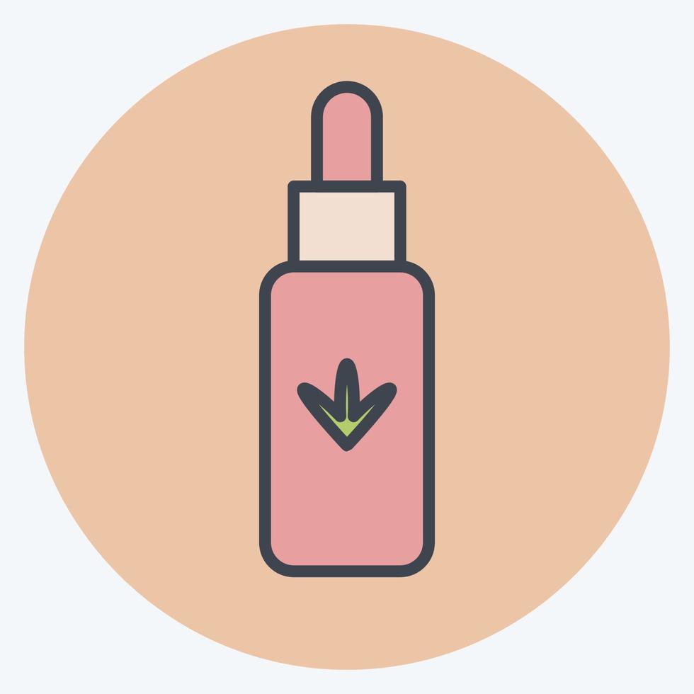 Icon Hemp Oil. related to CBD Oil symbol. simple design editable. simple illustration vector