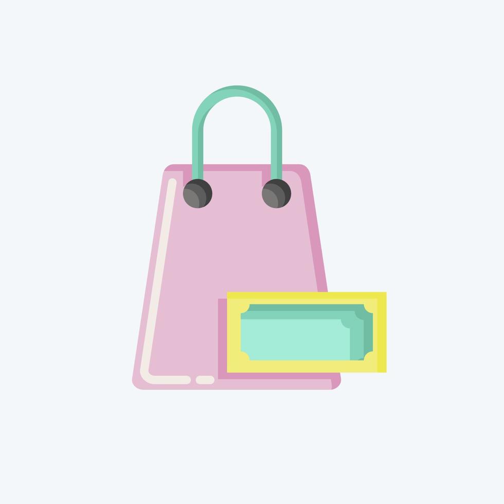 Icon Purchase. related to Black Friday symbol. shopping. simple illustration vector