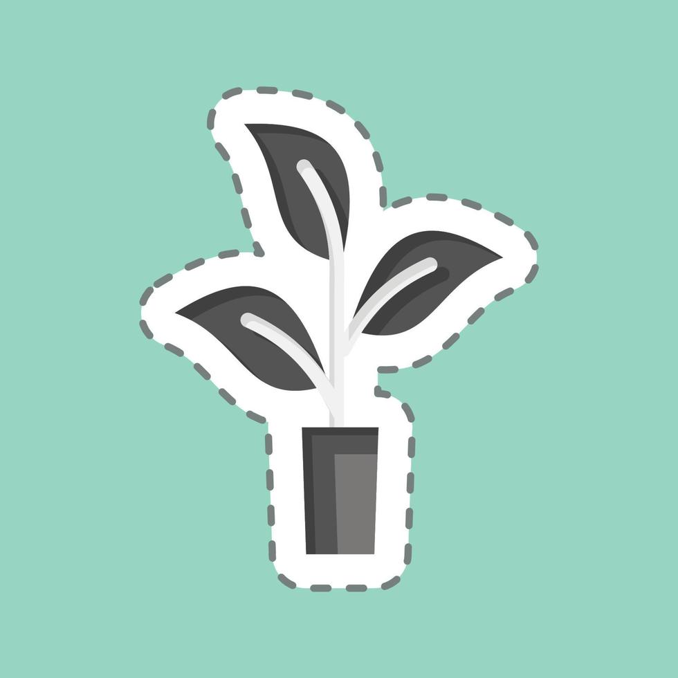 Icon Organically Grown Hemp. related to CBD Oil symbol. simple design editable. simple illustration vector