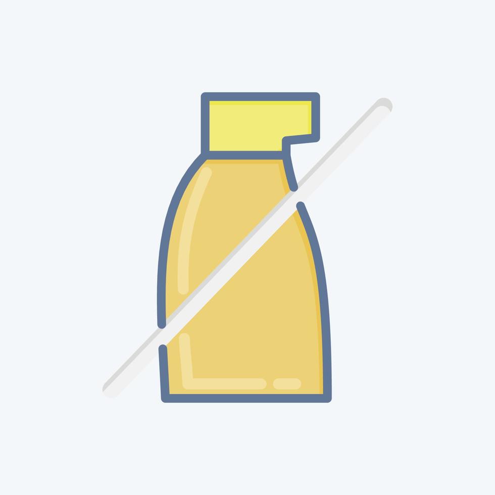 Icon No Pestisides. related to CBD Oil symbol. simple design editable. simple illustration vector