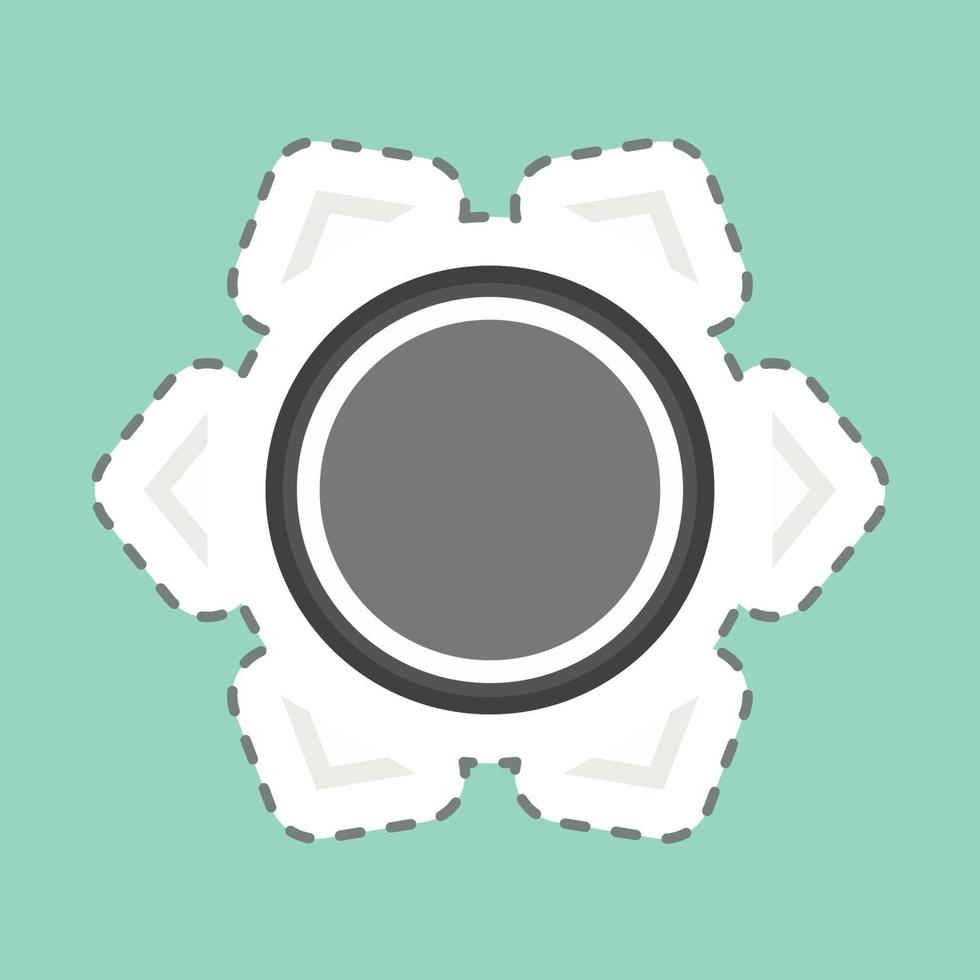 Icon Made With Industrial Hemp. related to CBD Oil symbol. simple design editable. simple illustration vector
