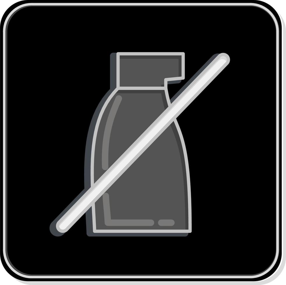 Icon No Pestisides. related to CBD Oil symbol. simple design editable. simple illustration vector