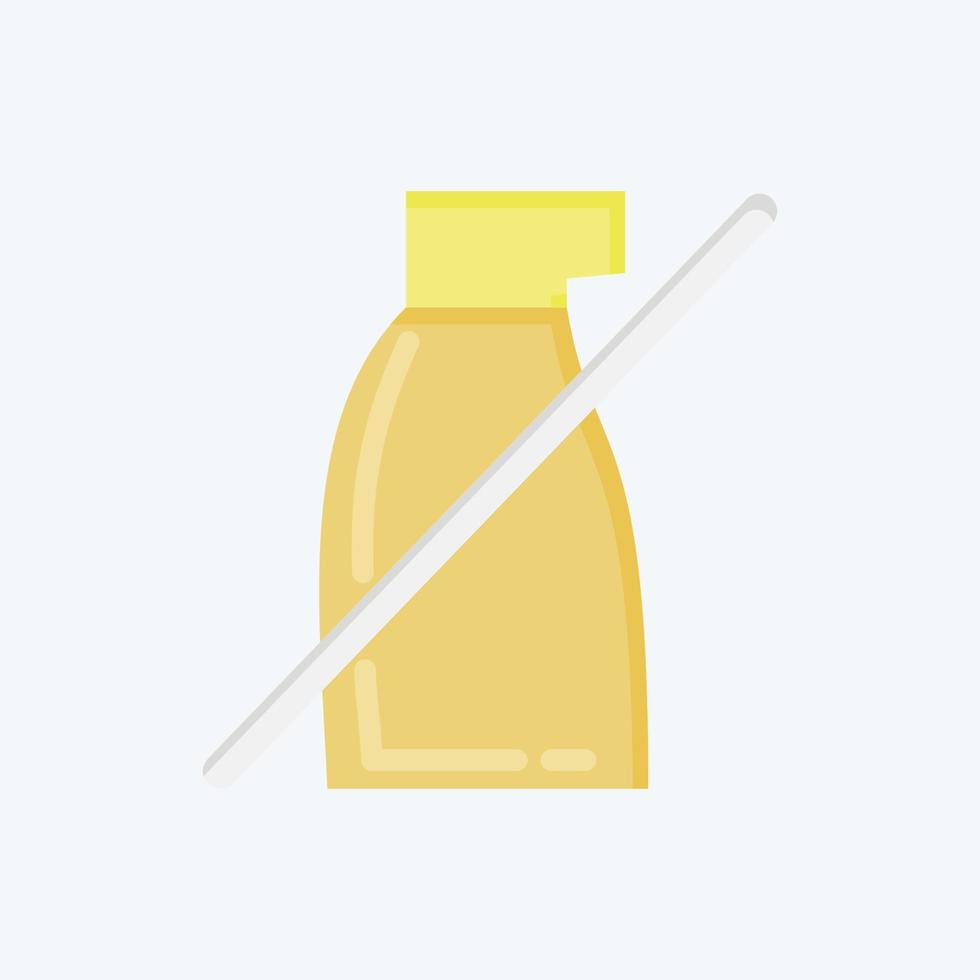icono No pesticidas relacionado a cbd petróleo símbolo. sencillo diseño editable. sencillo ilustración vector