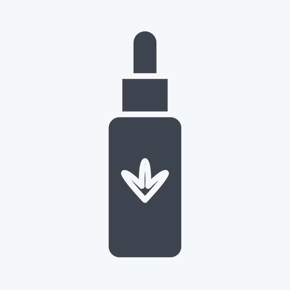 Icon Hemp Oil. related to CBD Oil symbol. simple design editable. simple illustration vector