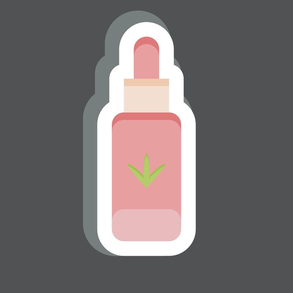 Icon Hemp Oil. related to CBD Oil symbol. simple design editable. simple illustration vector