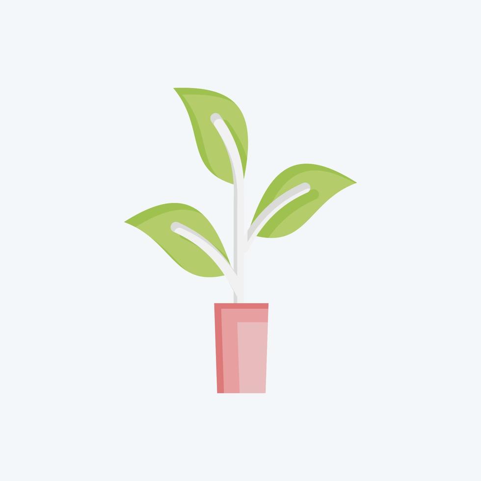 Icon Organically Grown Hemp. related to CBD Oil symbol. simple design editable. simple illustration vector