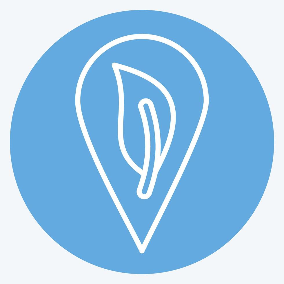 Icon Eco Friendly. related to CBD Oil symbol. simple design editable. simple illustration vector