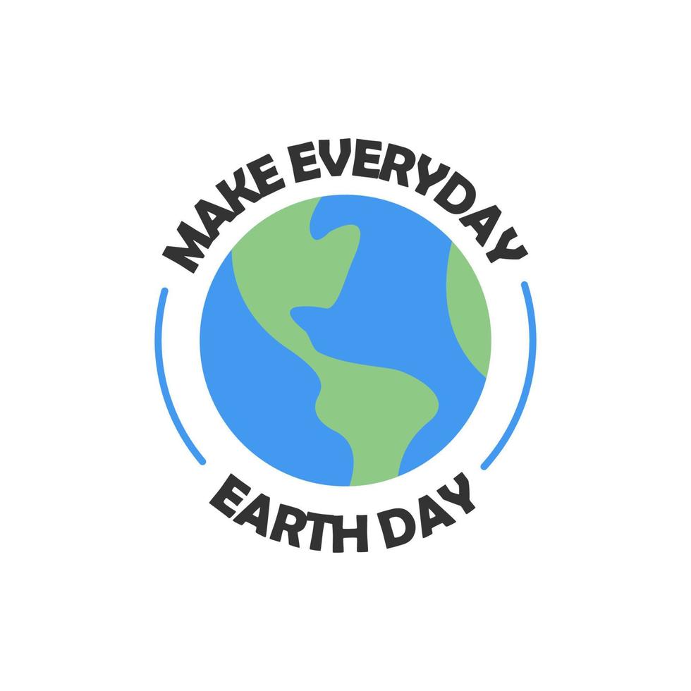 Earth day badge. Save the planet sticker. World Environment Day symbol. vector