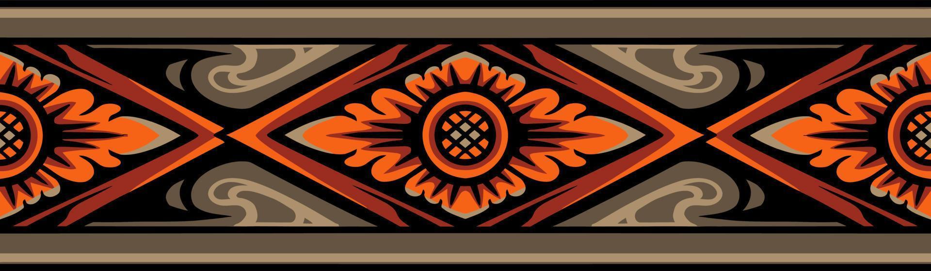 classic engraving ornament vector design for elements, editable color