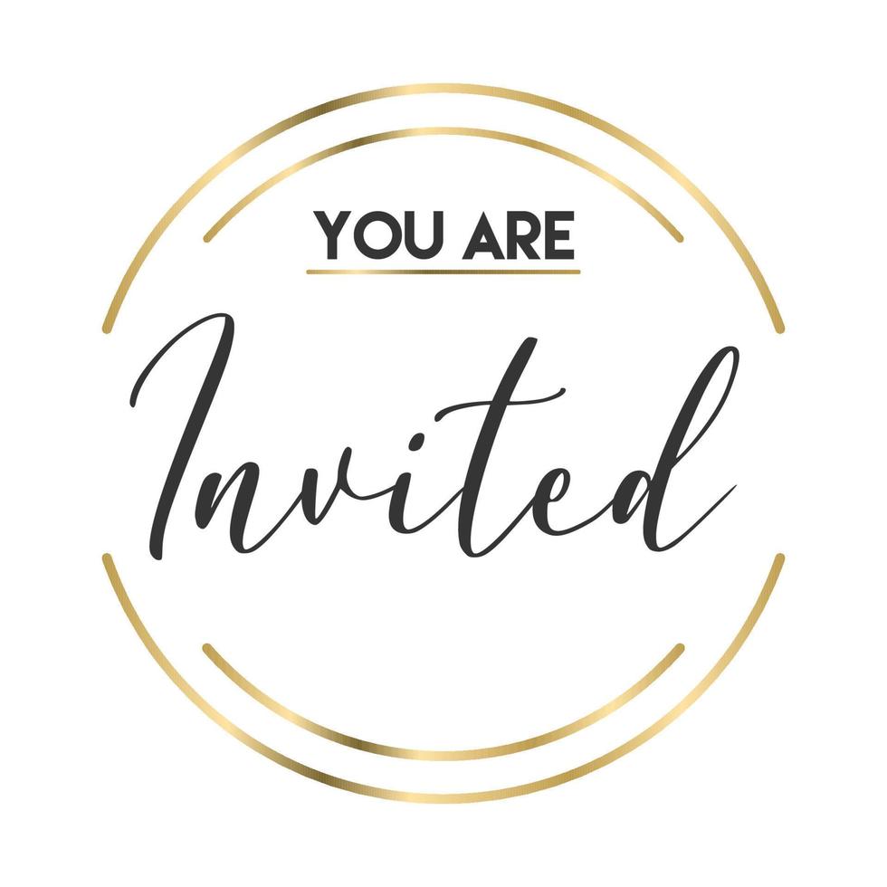 You re Invited Calligraphy Text With Elegant Golden Frame Hand Drawn you-re-invited-calligraphy-text-with-elegant-golden-frame-hand-drawn