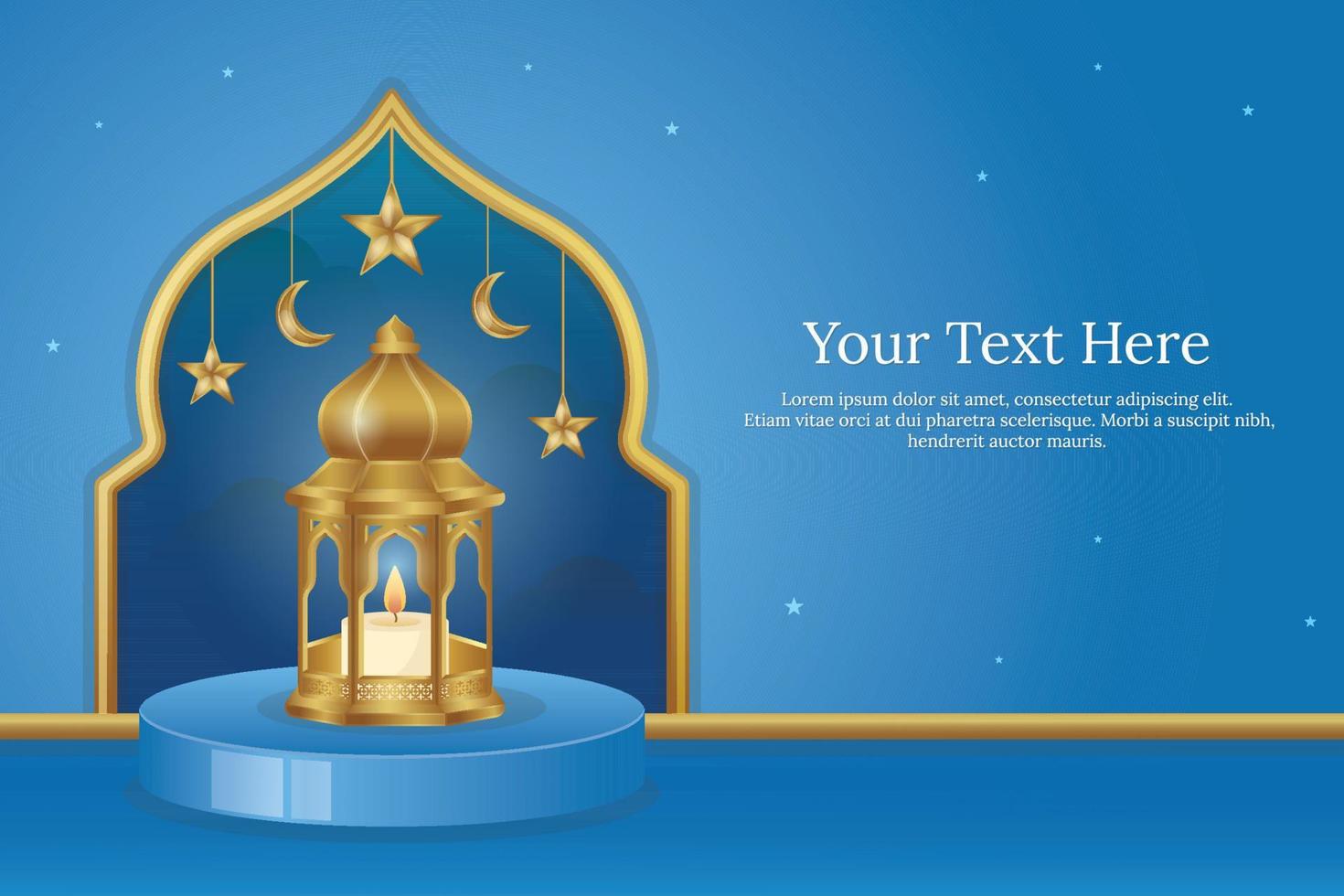ramadan greeting card vector