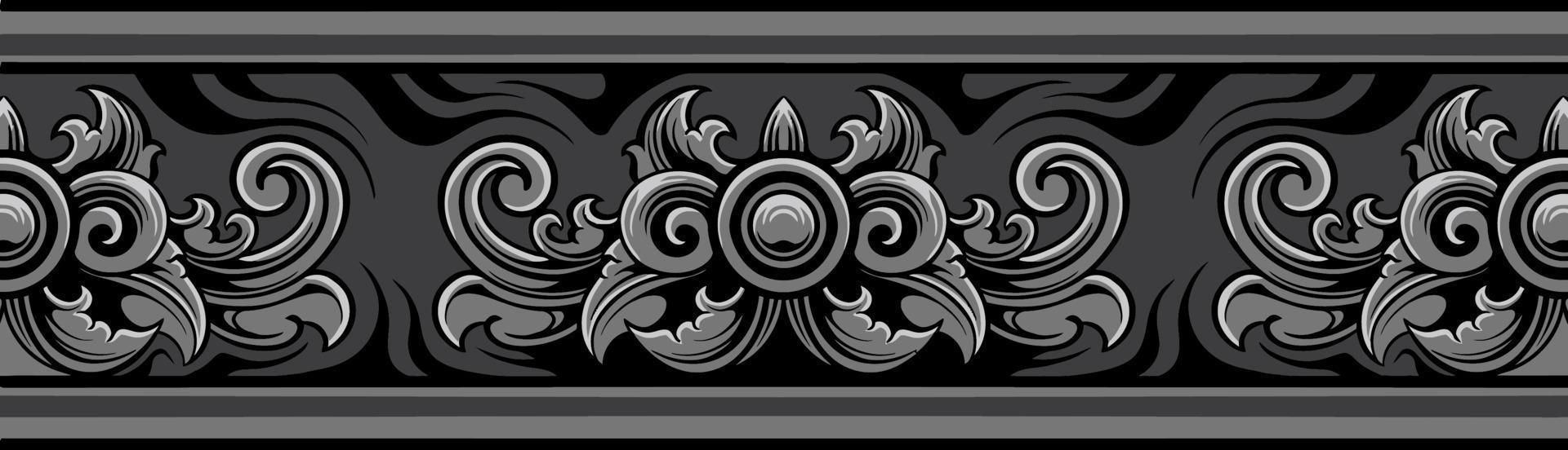 Classic ornament vector design for elements, editable color