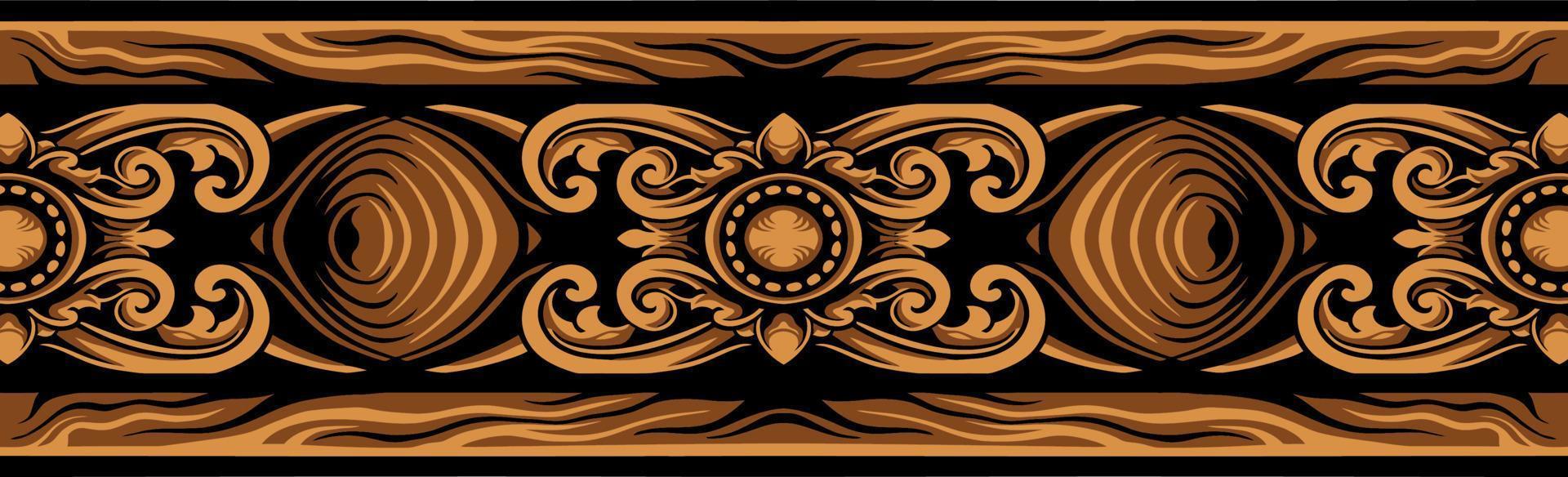 Classic ornament vector design for elements, editable color