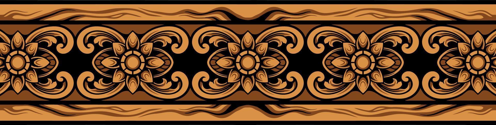 Classic ornament vector design for elements, editable color
