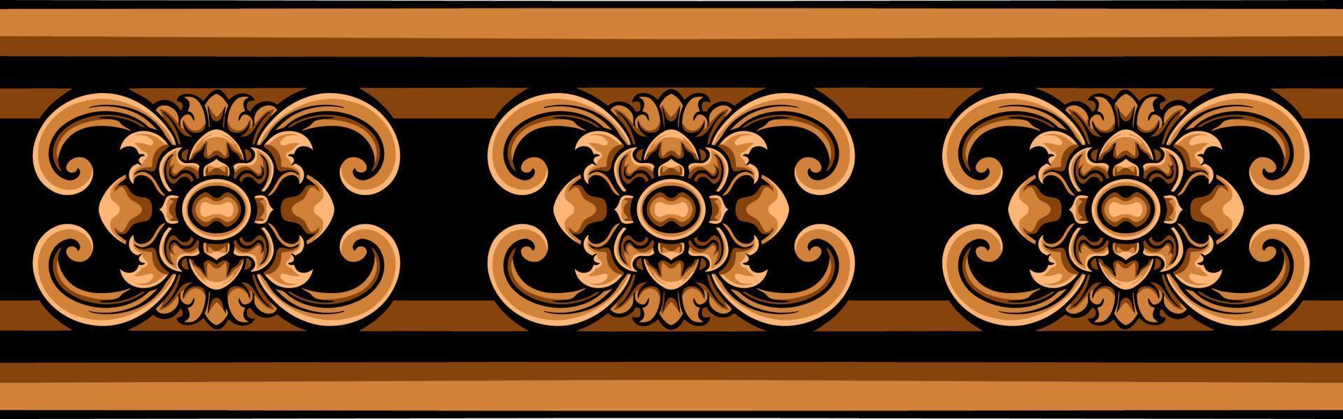 clásico ornamento vector diseño para elementos, editable color