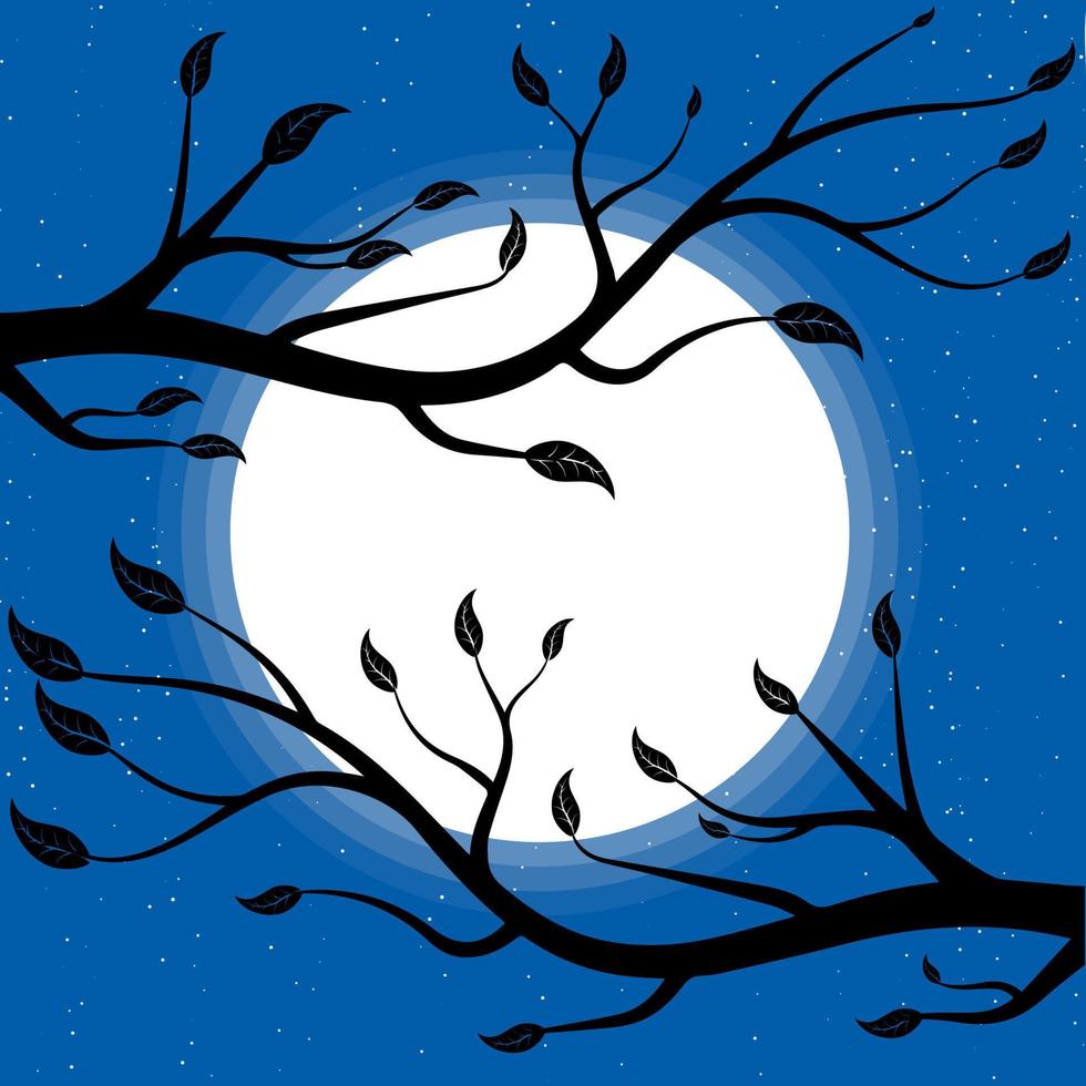 Moon Illustration Design vector