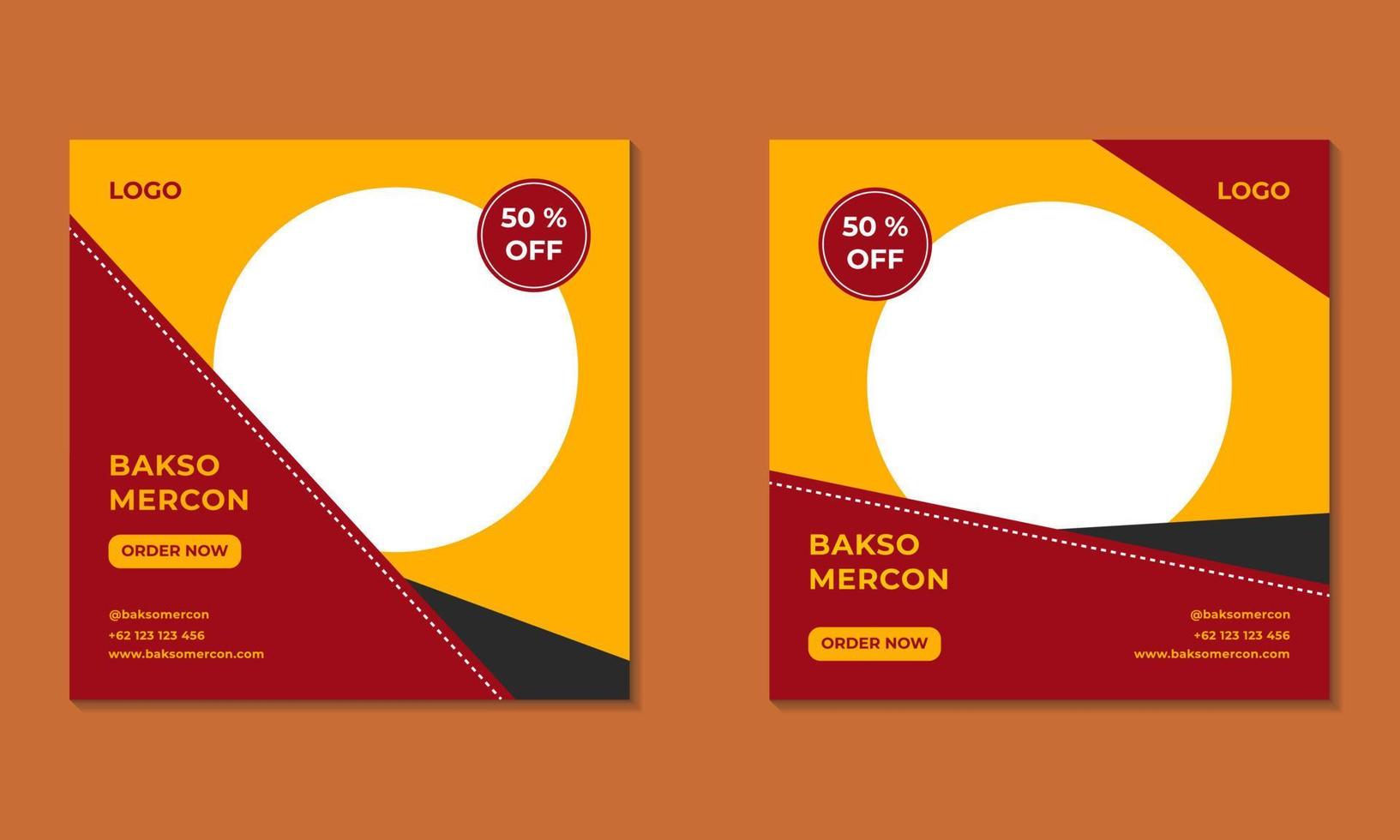 Marketing Social Media Post vector