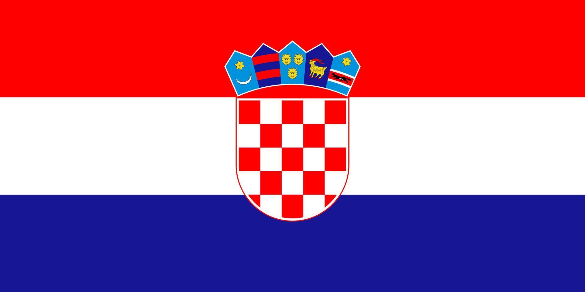 Simple flag Correct size, proportion, colors. vector