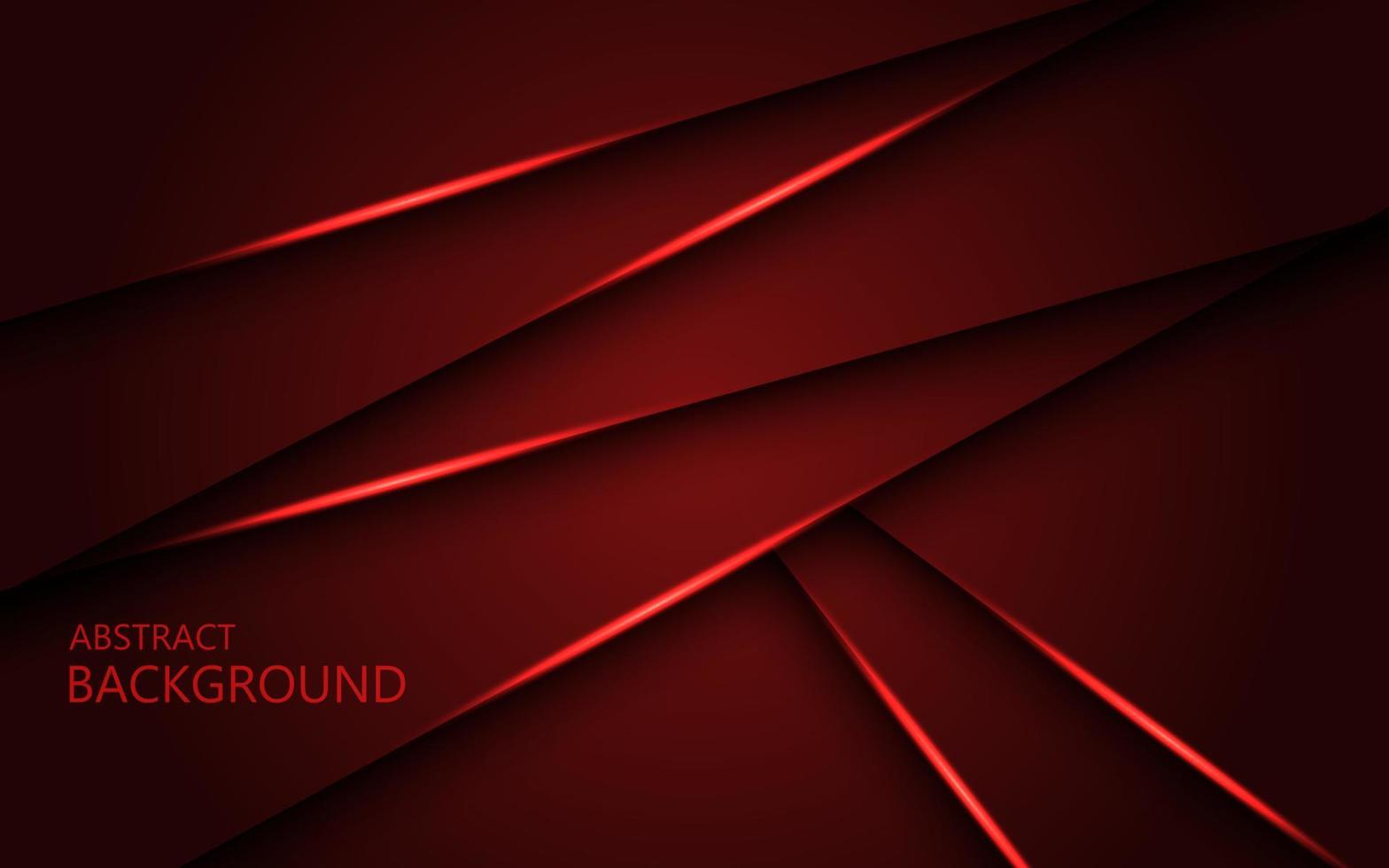 fondo de diseño de triángulo cruzado de luz de sombra de cuadrado rojo abstracto. eps10 vector